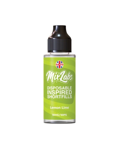 Lemon & Lime Mix Labs Shortfill 100ml | Buy 2 get 1 for £1