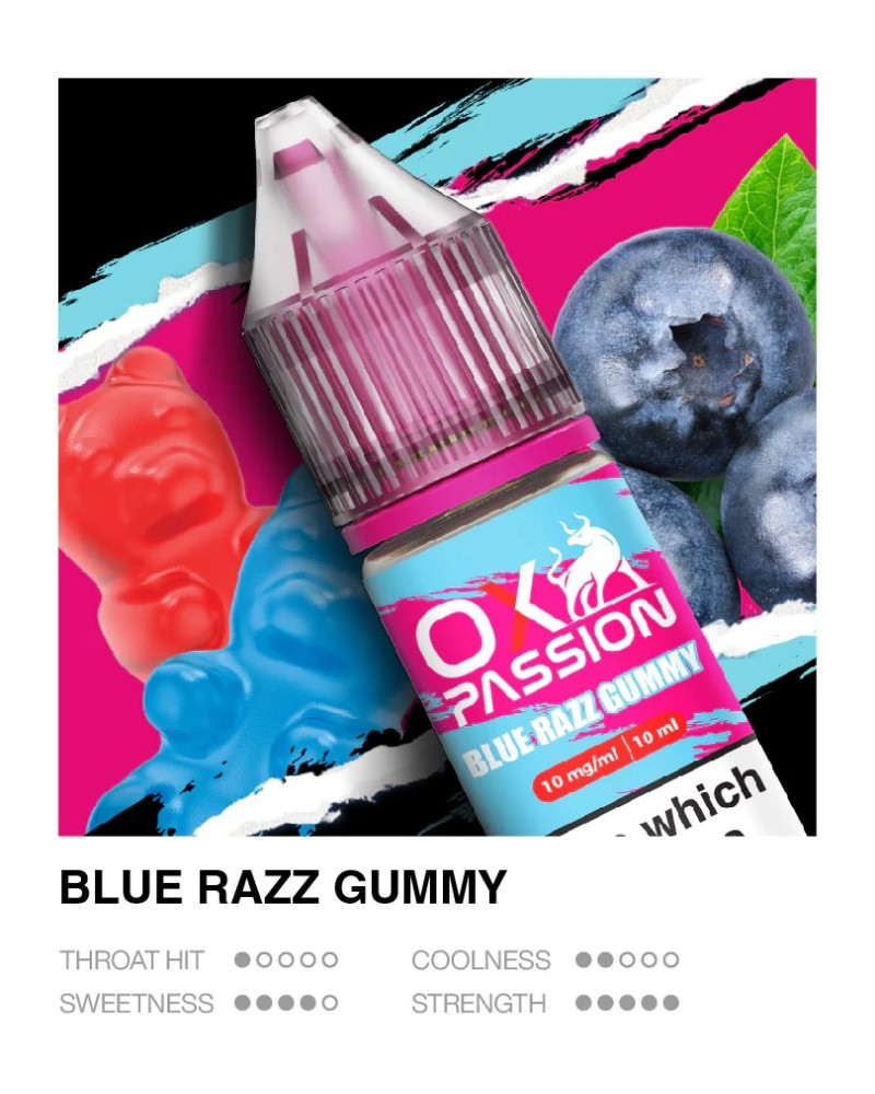 Blue Razz Gummy - Ox Passion | 4 for £12