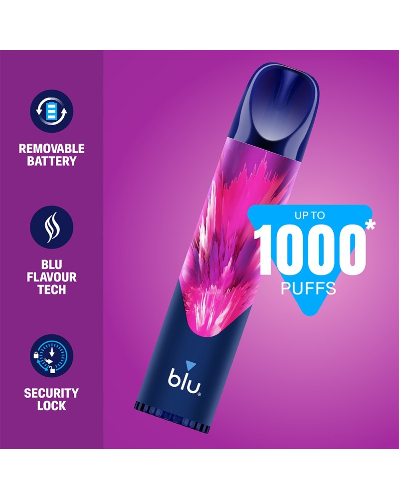 Grape Blu Bar 1000 Disposable | 3 for £12