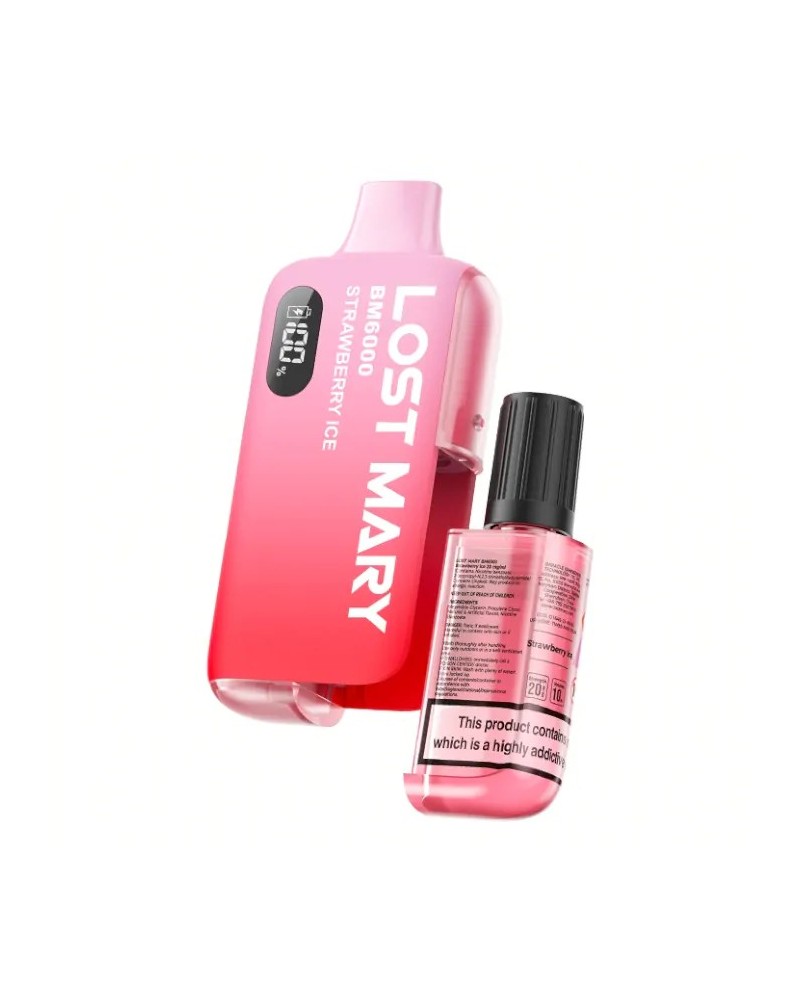 Strawberry Ice LOST MARY BM6000 Prefilled Kit | 3 for £30