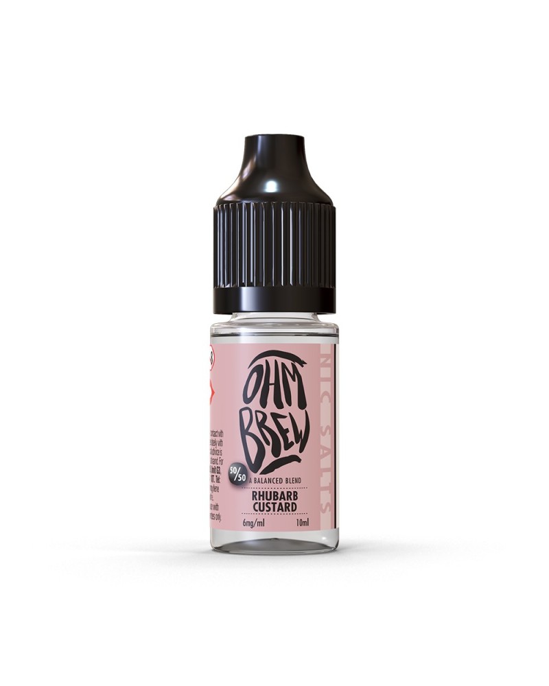 Rhubarb Custard OHM BREW Nic Salt | 4 for £10