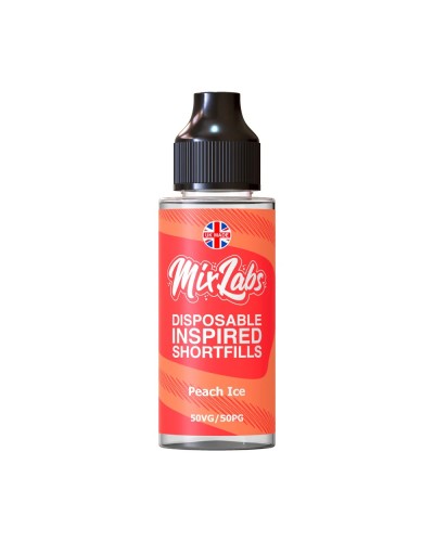 Peach Ice Mix Labs Shortfill 100ml | Buy 2 get 3rd for £3