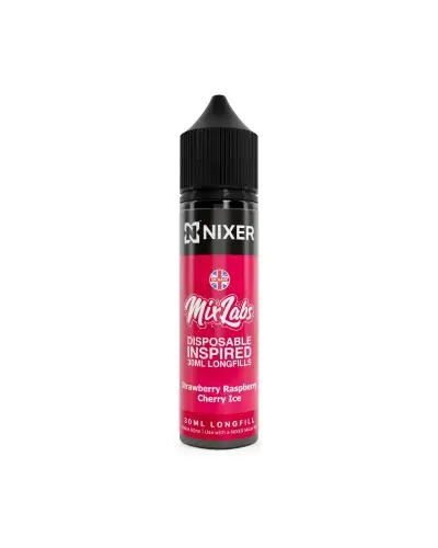 Strawberry Raspberry Cherry Ice Mix Labs Longfill by NIXER