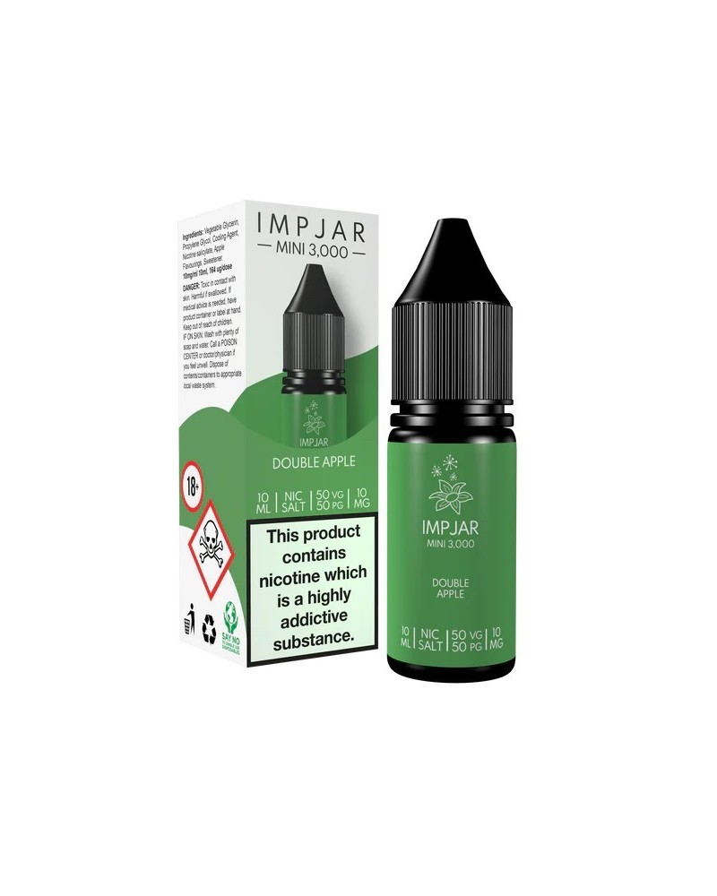 Double Apple Disposable inspired Nic Salts by imp jar 10mg & 20mg