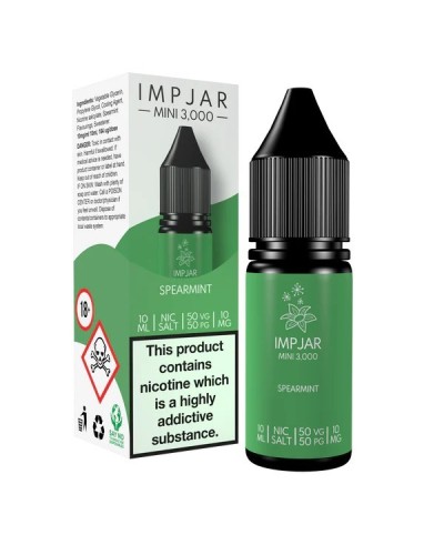 Spearmint Disposable inspired Nic Salts by imp jar 10mg & 20mg