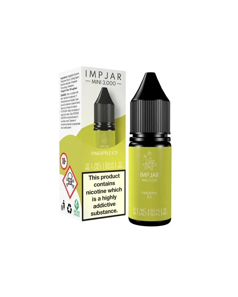 Pineapple ice Disposable inspired Nic Salts by imp jar 10mg & 20mg