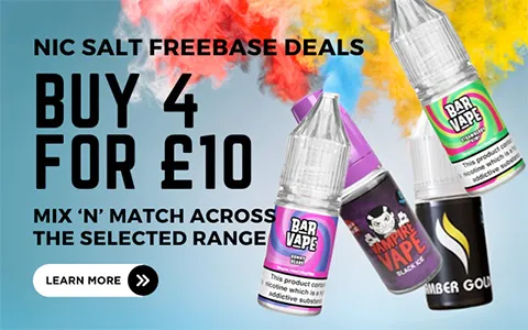 nic salts and free base 4 for £10